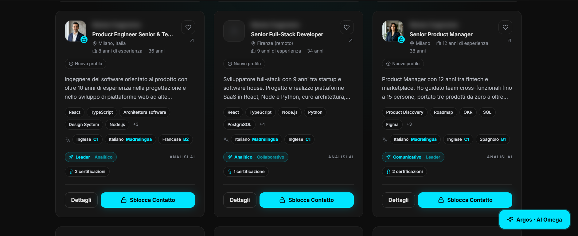 Dashboard Prodigy per le aziende